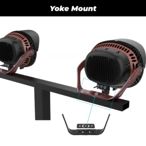 sports lights with yoke mount