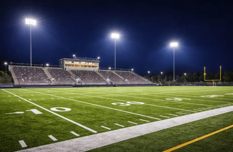 Sports lighting for outdoor athletic facilities